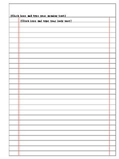 office template blank lined paper