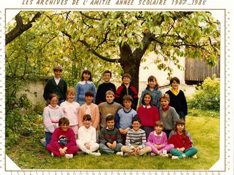 photo de classe cm1 cm2 1987 1988 de 1987 ecole jean moulin cernay