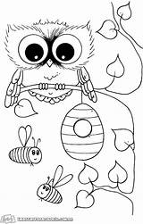 Getcolorings Owls Flags Coruja sketch template