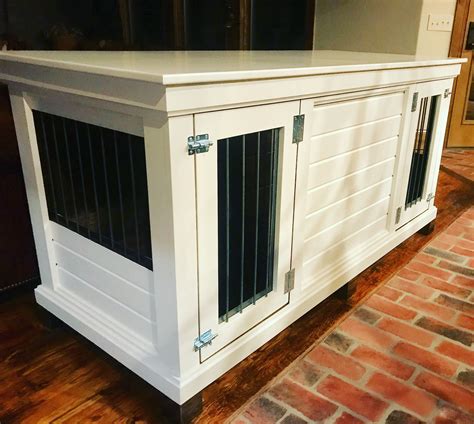 modern indoor dog kennel sherwin williams ballet white finishes   double large dog
