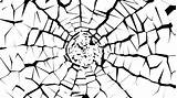 Crack Vector Shattered Broken Pattern Window Colors Getdrawings sketch template