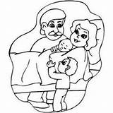 Coloring Pages Newborn Baby Family Babies Gifts Getcolorings Girl Pacifiers Print Color Printable Kids Bottle Mom sketch template