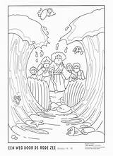Moses Parting Mar Mozes Rode Zee Kleurplaat Moises Kleurplaten Bijbelse Bibel Colorear Moisés Colouring Geschichten Atividade Ec0 Exodus Biblische Bijbel sketch template