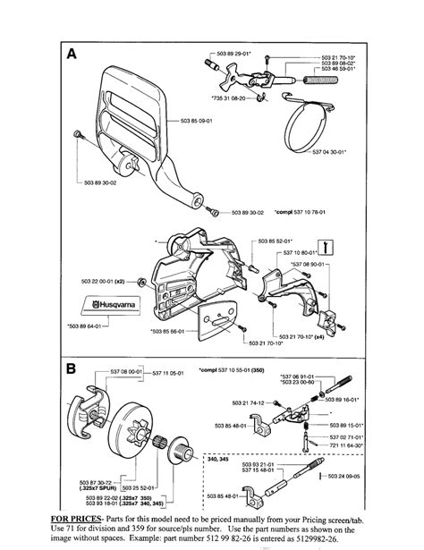 husqvarna  chainsaw parts diagram reviewmotorsco
