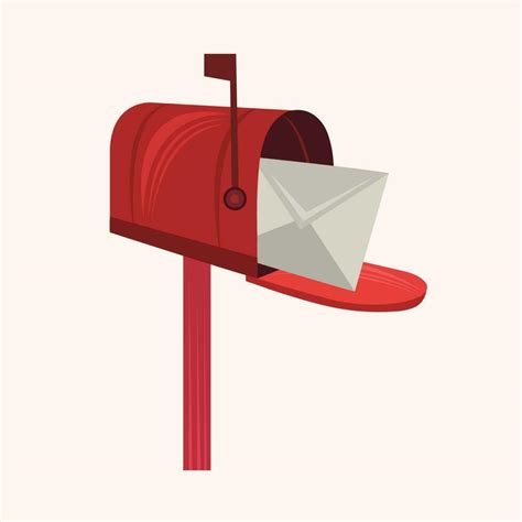 mailbox vector illustration  graphic design  decorative element