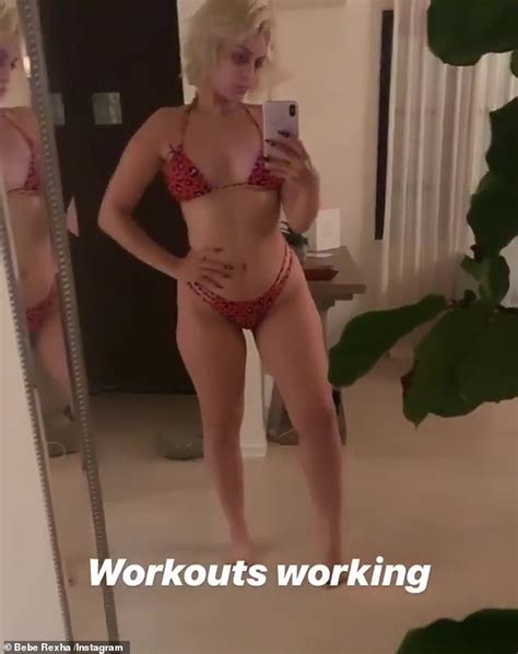 Bebe Rexha Flaunts Her Curves In Skimpy Red Thong Bikini As She Reveals