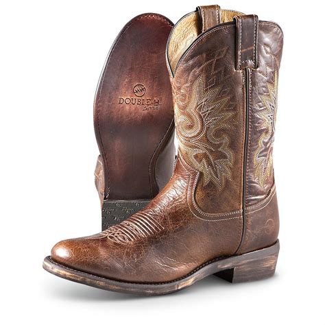 Men S Double H® Western Pull On Boots Vintage