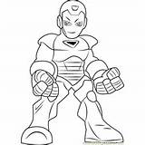 Coloring Iron Man Reptil Squad Coloringpages101 Hero Super Pages Show sketch template