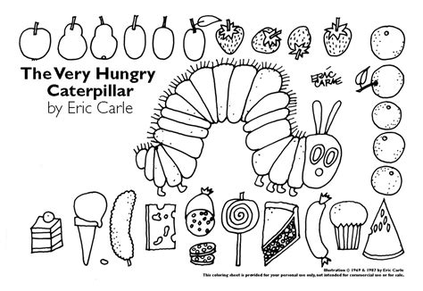 hungry caterpillar coloring pages az coloring pages