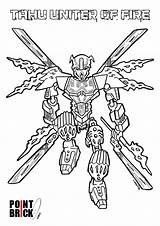 Bionicle Colorare Disegni Pointbrick Nexo Tahu sketch template