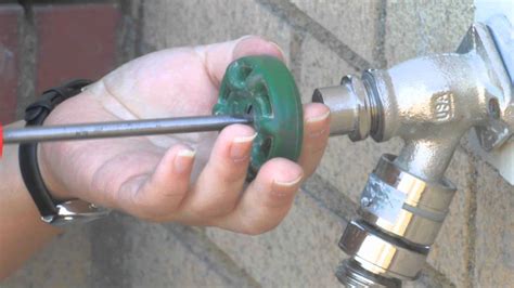 outdoor faucet repair   fix  diy home improvement