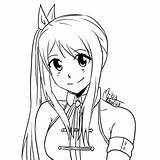 Lucy Heartfilia Drawing Fairy Tail Getdrawings sketch template