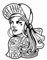 Drawings Drawing Chola Designs Chicano Coloring Tattoo Awesome Pages Girl Tagged Tattoos Template Clipartmag sketch template