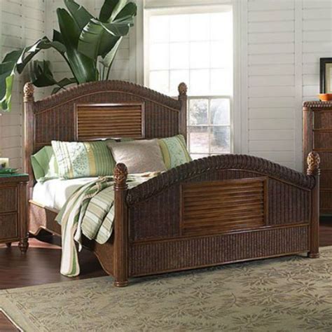 Harborside Complete Bed Wicker Bedroom Sets Wicker Bedroom Furniture