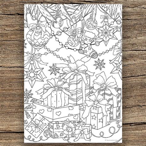 gifts printable adult coloring page  favoreads coloring etsy