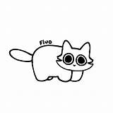 Cat Base F2u Derpy Fluo sketch template
