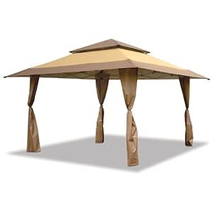 amazoncom    pagoda shade shelter canopy    red outdoor canopies patio lawn