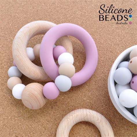 silicone teether mm teething ring