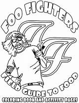 Coloring Foo Logo Fighters Pages Choose Board Colouring sketch template
