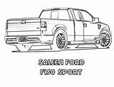 Utes F150 Yescoloring Saleen American Camion Camioneta Camionetas Colorier sketch template