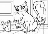 Cats Coloring Print Pages sketch template