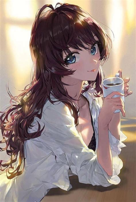 Anime Fille Sexy Ästhetischer Anime Chica Anime Sensual Art Anime