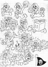 Mario 3d Super Coloring Land Pages Drawing Power Ups Luigi Unicorn Cartoon Doodles Boxbird Library Drawings Games Print Clipart Clip sketch template