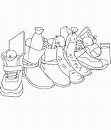 Coloring Shoes Pages Christmas Library Clipart Line Comments sketch template
