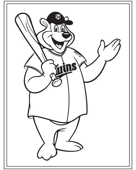 twins logo coloring page
