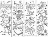 Coloring Bookmarks Simple Designs Pages Printable Kids Book Fun Choose Board Year sketch template