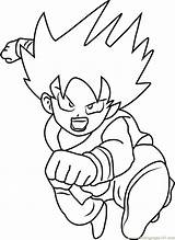 Coloring Goku Attacking Pages Dalmatians Coloringpages101 Kids Online Cartoon Movies sketch template