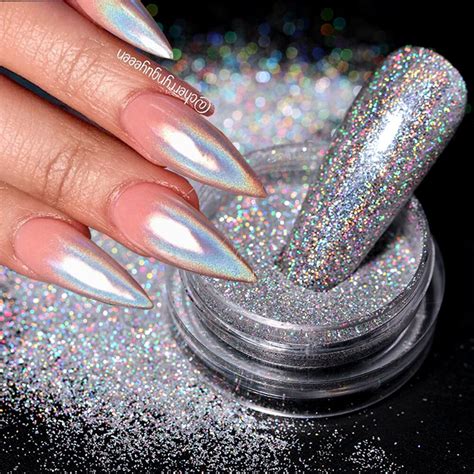 nail glitter poeder pailletten holografische poeder sparkly hexagon