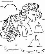 Pony Little Coloring Pages Color Cartoon Printable Character Kids Sheets Print Sheet Characters Back Own Make Book sketch template