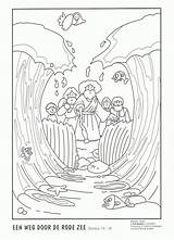 Moses Parting Mozes Zee Kleurplaat Moises Kleurplaten Printables Preschool Bijbelse Bibel Lessons Geschichten Exodus Biblische Childrens Burning Malen Bijbel Niños sketch template