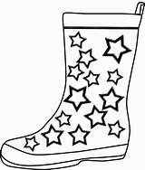Coloring Boots Pages Clipart Boot Library sketch template