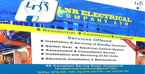 lnr electrical company   kingston jamaica business ja