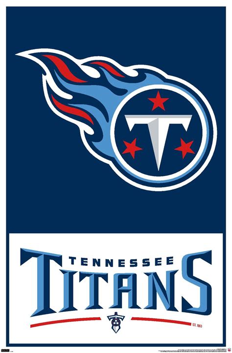 buy trends international nfl tennessee titans logo  wall poster