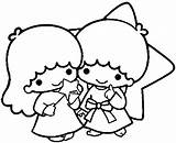 Twins Sanrio Kitty Star8 sketch template