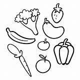 Fruits Vegetable Printablee sketch template
