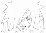 Madara Pages Uchiha Coloring Template Sketch Lineart Deviantart sketch template