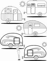 Teardrop Tegninger Wohnwagen Rv Campingvogne Campers Sheets sketch template