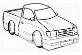 Coloring Tacoma Book Toyota Truck Drawing End Front Taco sketch template