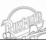 Rust Eze Coloring Pages Mcqueen Lightning Template Cars sketch template