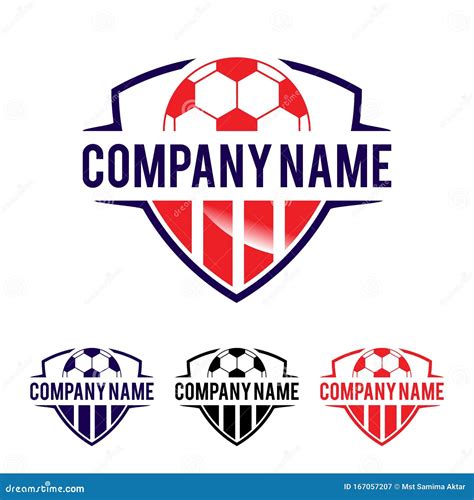 soccer logo football logo  shield background vector design stock vector illustration