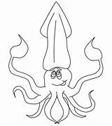Coloring Pages Squid Ocean Animals Colorear Para Life Printable Scenes Calamares Marine Animal Momjunction Template Toddlers Library Clipart Books Templates sketch template