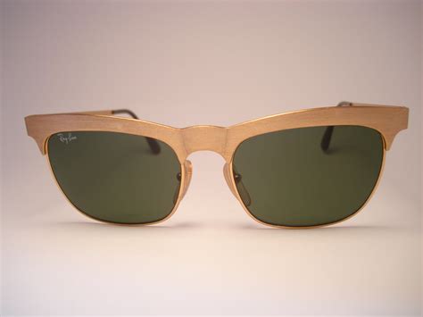 theothersideofthepillow vintage ray ban bl  gold sunglasses   france