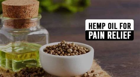 benefits  hemp oil  pain healthtostyle