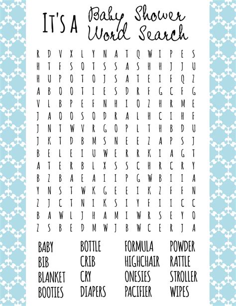 printable baby shower games  instantly artofit