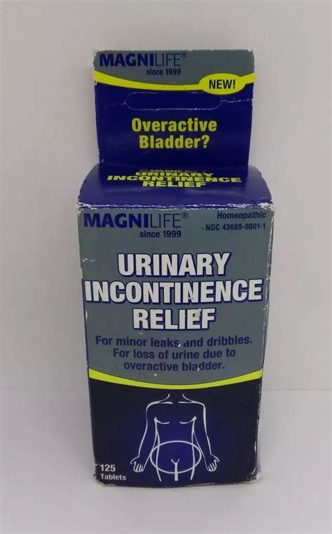 Magnilife Urinary Incontinence Relief Overactive Bladder 125 Tablets