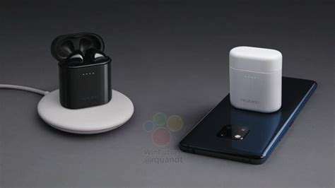 huaweis  airpods rival  charge wirelessly  top   mate  phonearena